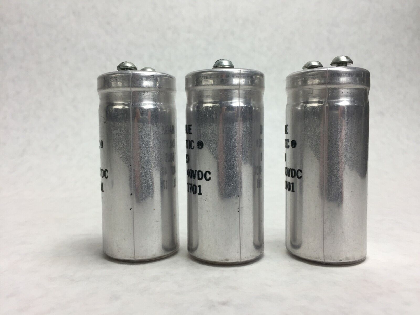 NOS  Sprague Extralytic Capacitor 302D 3700UF 40VDC  Lot of 3