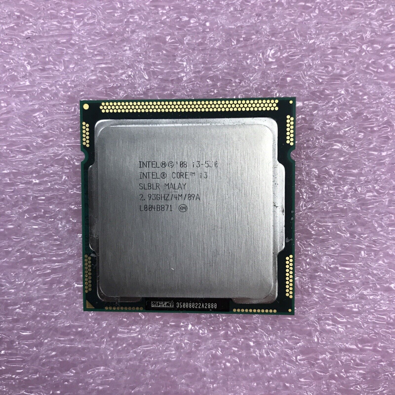 (Lot of 2) Intel Core i3-530 SLBLR MALAY 2.93GHz CPU Processor