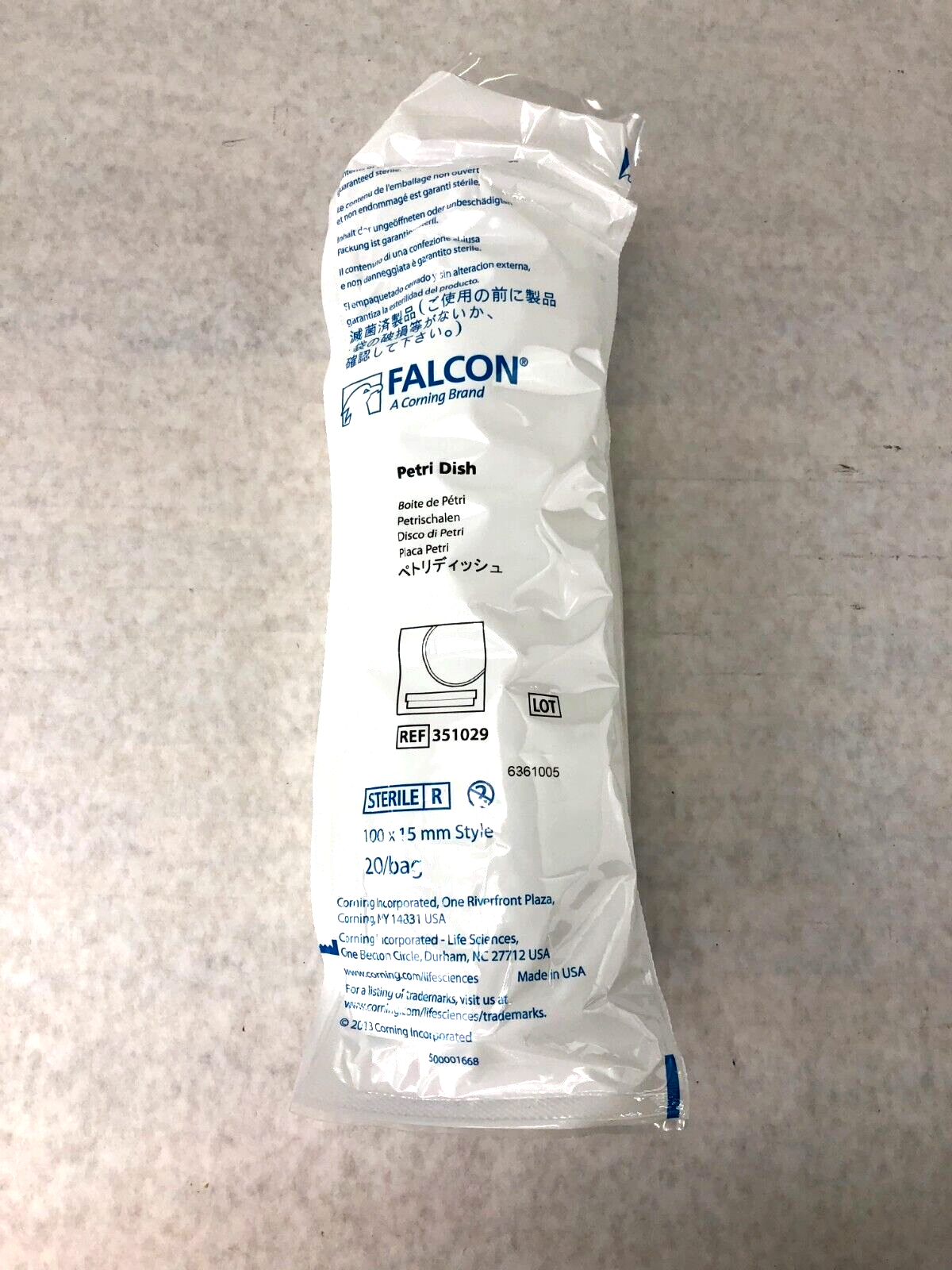 BD Falcon 351029 Petri Dish Lid 100x15mm 20 Per Bag