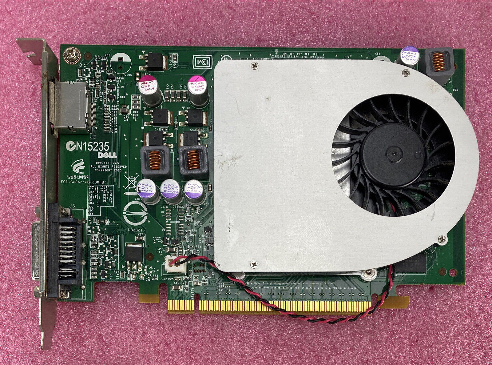 Nvidia 09TCD9 GeForce GT330 1GB DVI DisplayPort Graphics Card