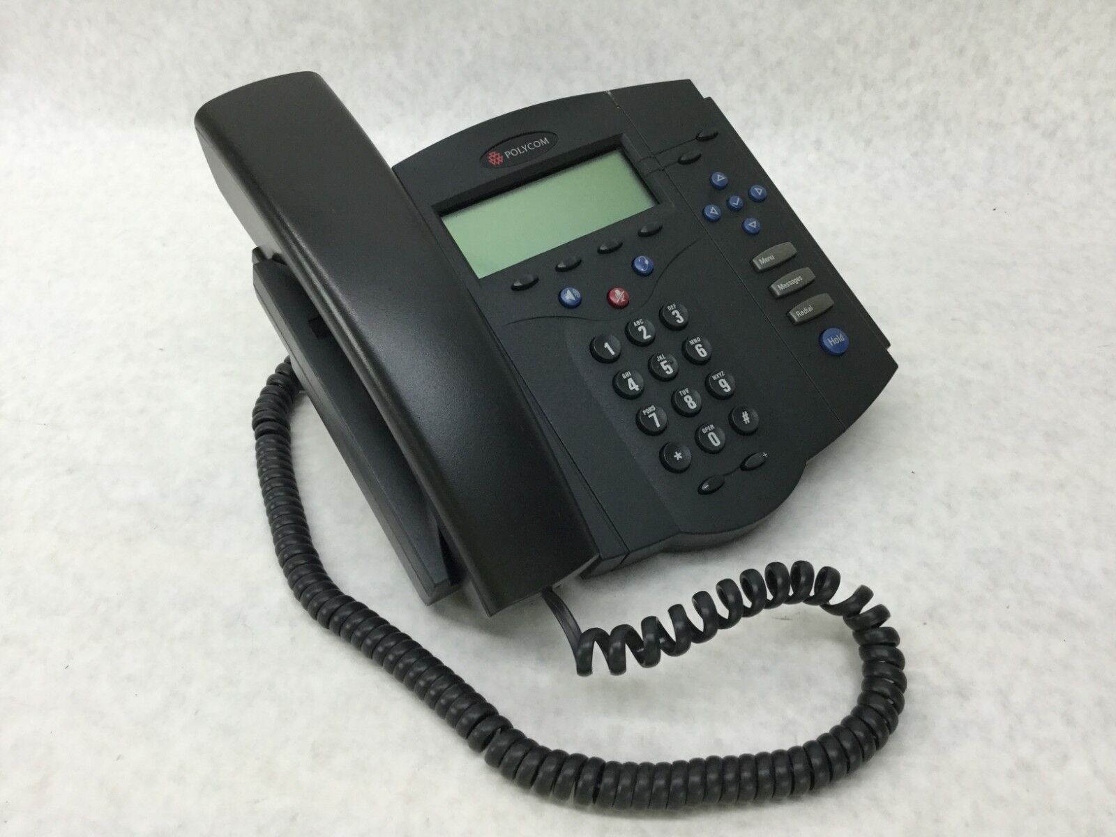 POLYCOM SoundPoint IP 430 SIP Includes Back Stand Plate  Tested WORKS