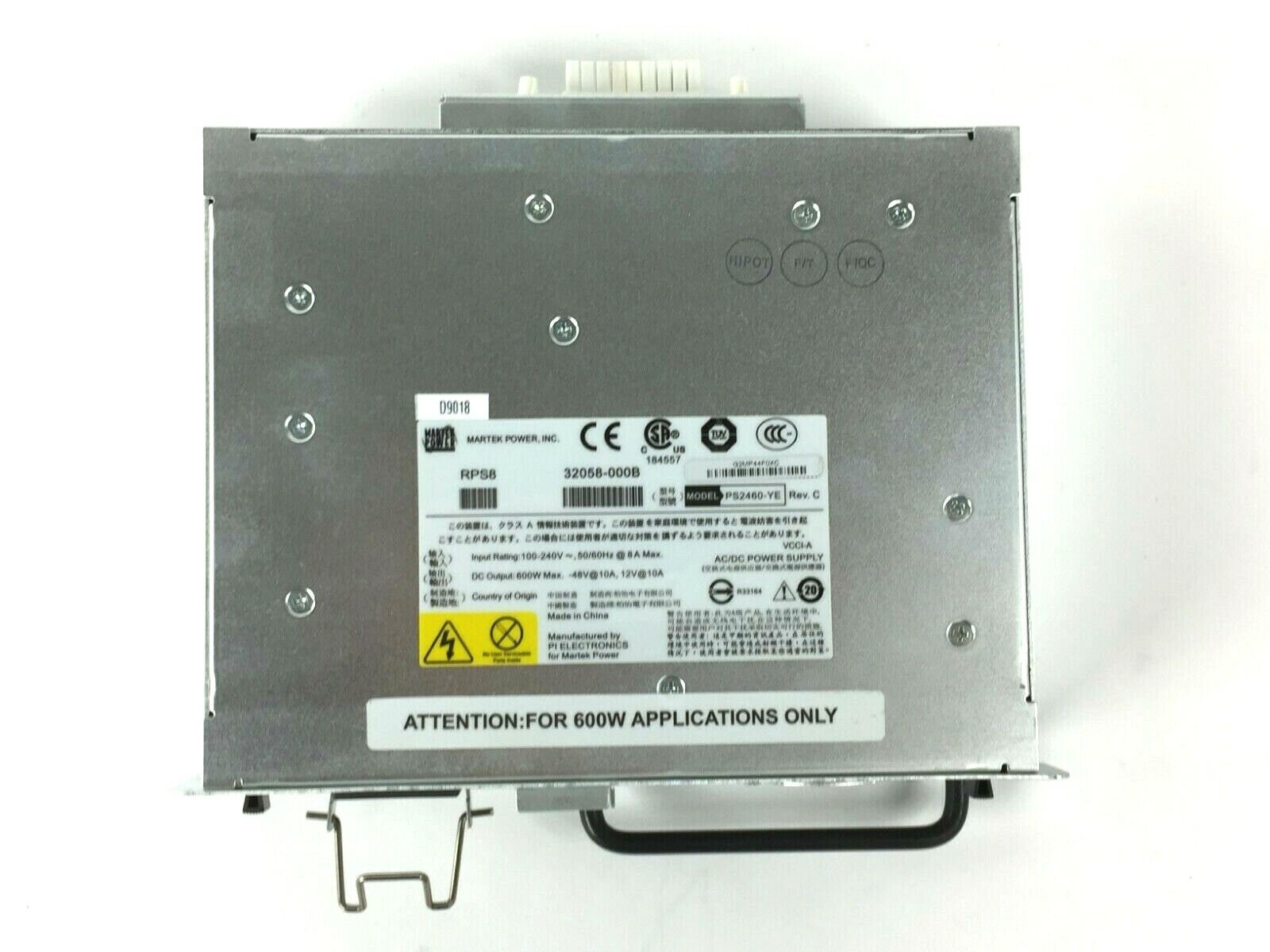 Brocade Foundry Networks 32058-000B 600w PSU Power Supply Unit PS2460-YE