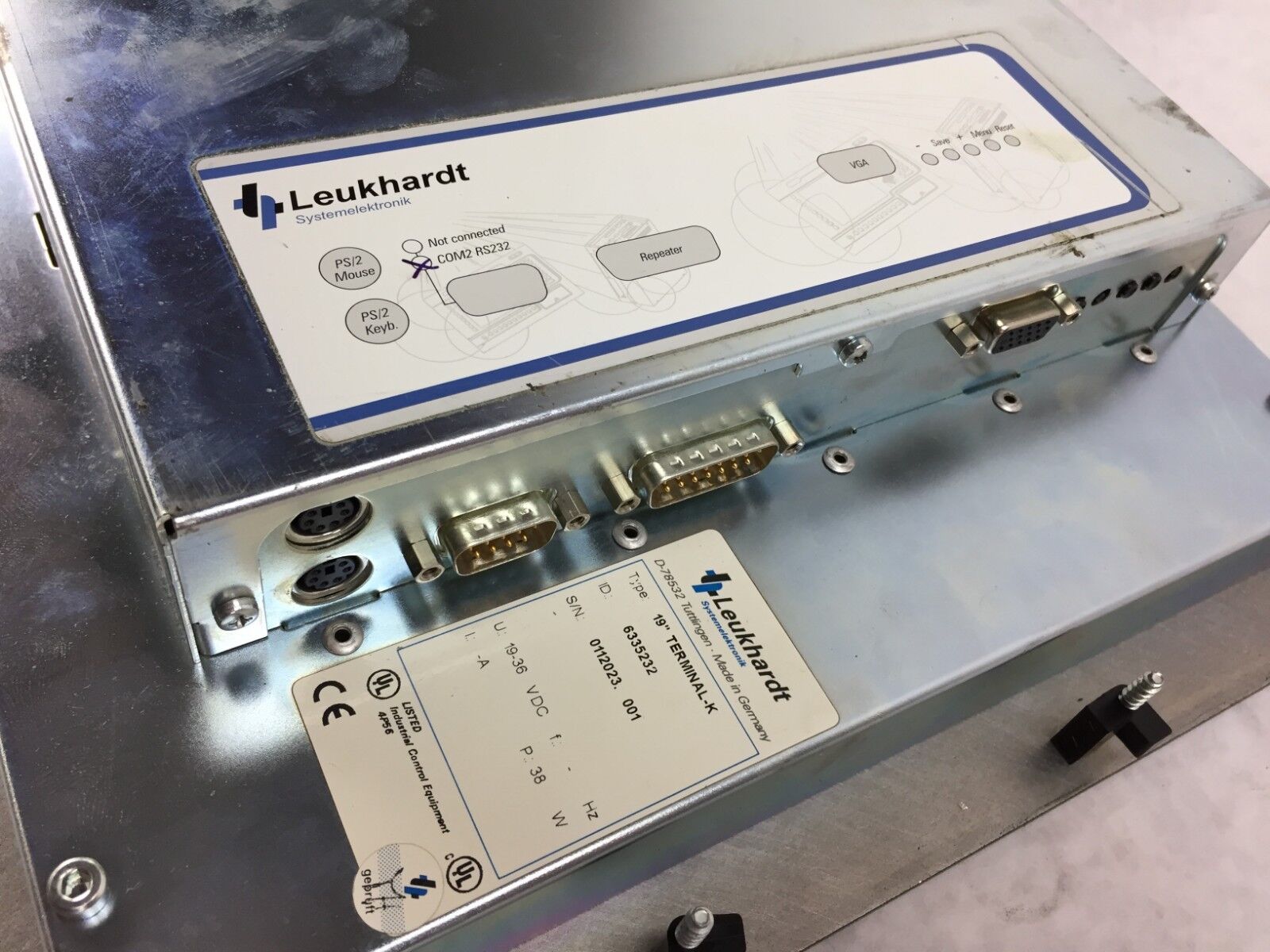 Leukhardt Systemelektronik 6335232 19" Terminal-K 19-36 VDC Interface Panel