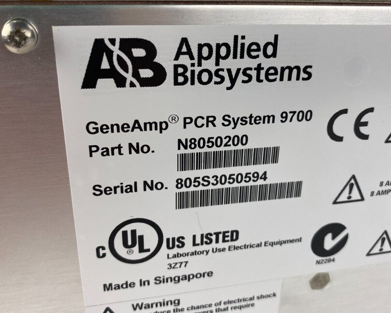 ABI Applied Biosystems 9700 GeneAmp PCR System - Parts
