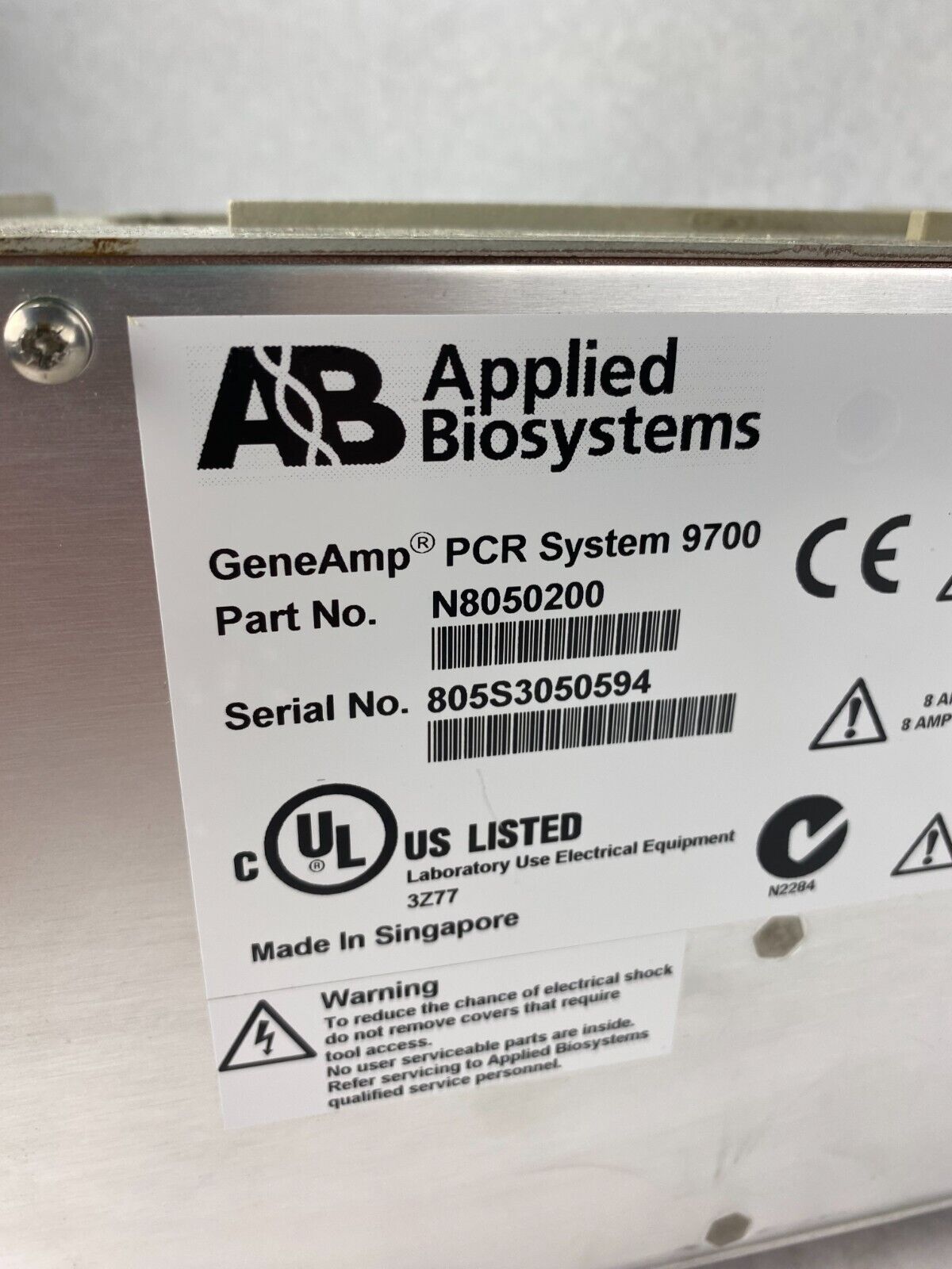 ABI Applied Biosystems 9700 GeneAmp PCR System - Parts