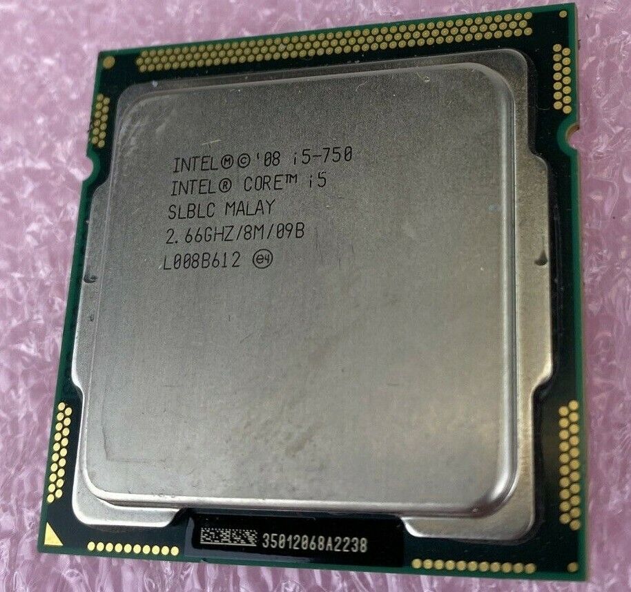 Intel SLBLC Core i5-750  i5 750 2.66GHz 8M CPU Processor i5 1st gen