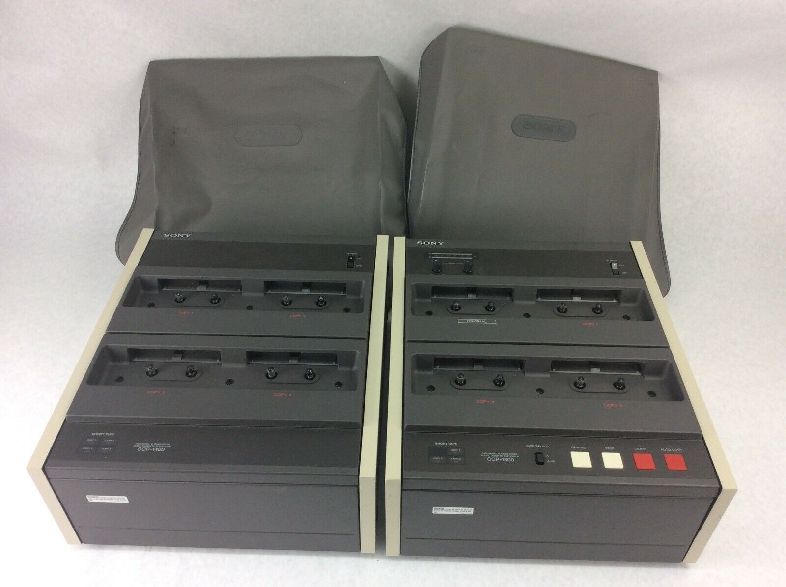 Sony CCP-1300 & CCP-1400 Analog 16x Tape Duplicator Pair