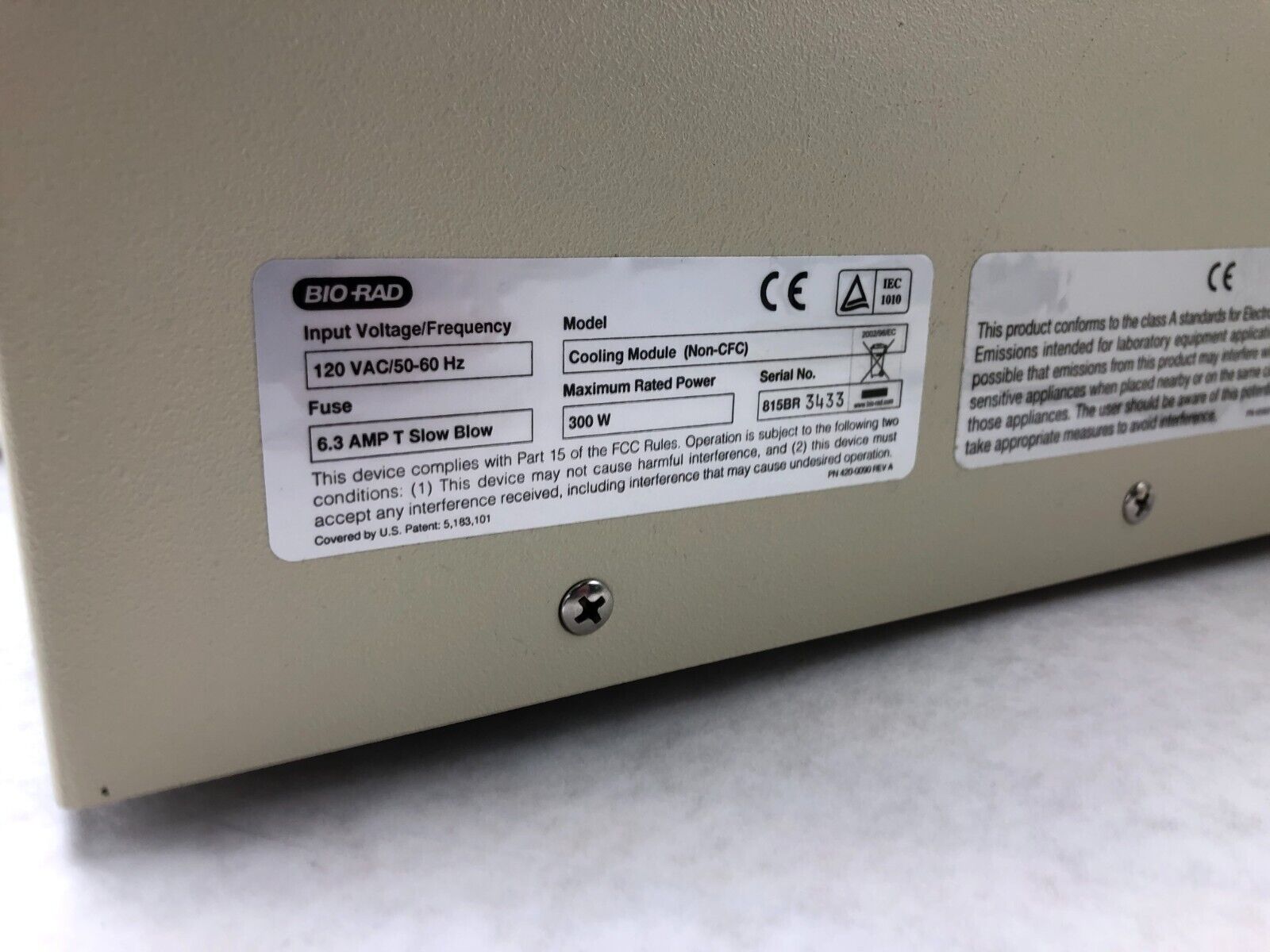 Bio-Rad Cooling Module (Non-CFC) & Variable Speed Pump