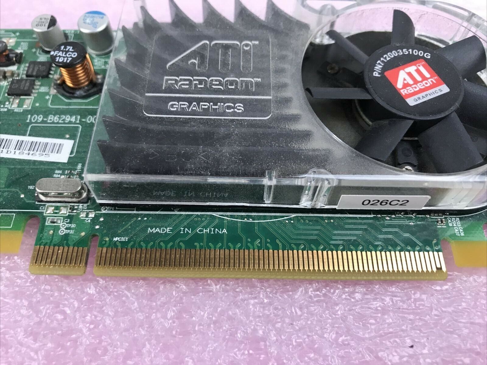 ATI Radeon B629 109-B62941-00 PCI-E Video Graphics Card 4.F3