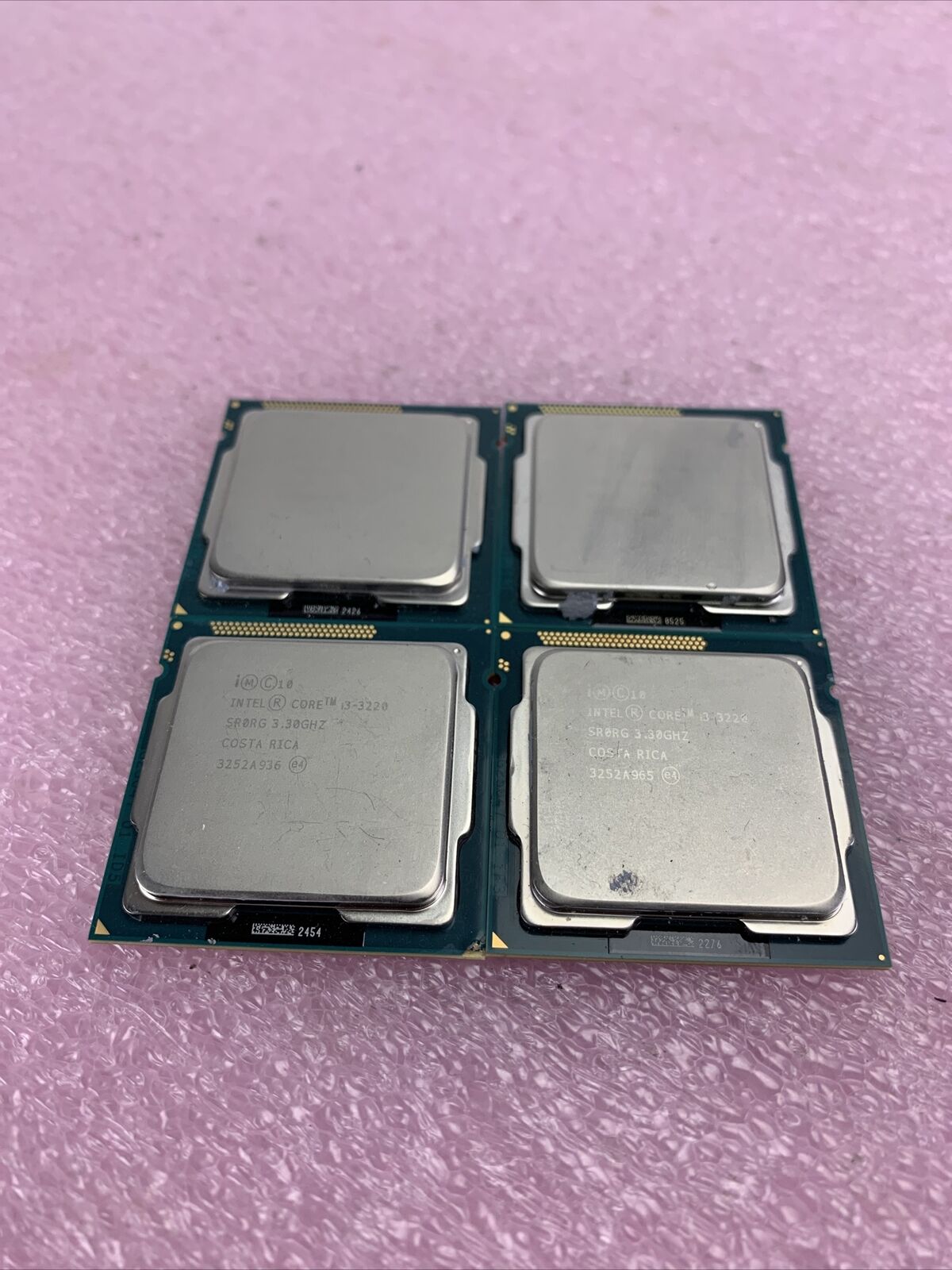 Lot of 4 Intel Core i3-3220 3.3GHz Processor
