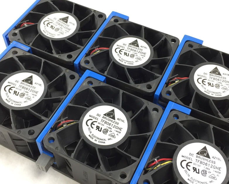 Delta TFB0612GHE 12V 1.68A DC Brushless Fan 60mm  Lot of 8