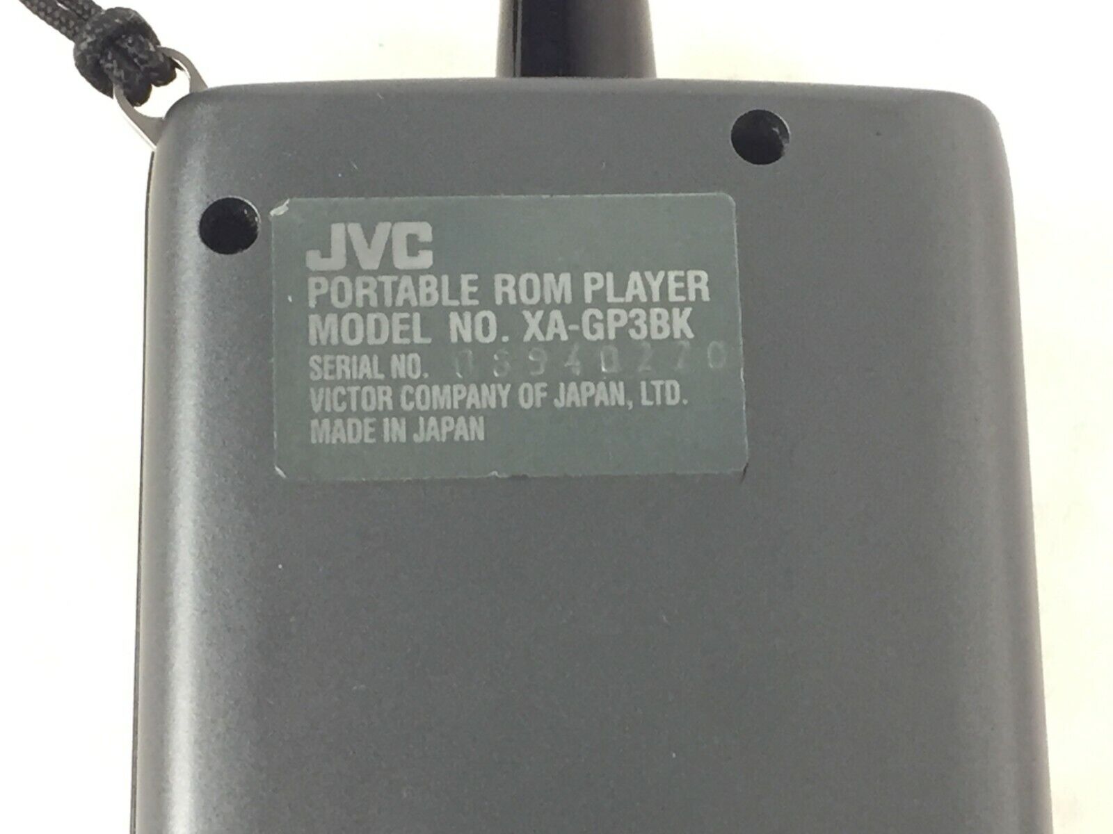 JVC XA-GP3BK Portable ROM Player  MPEG Audio Layer-3  w /Lanyard