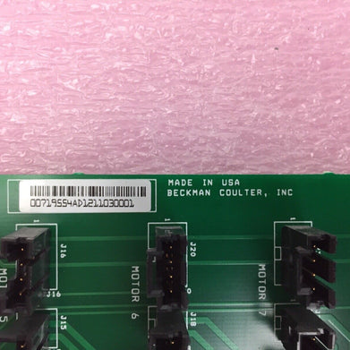 Beckman Coulter 719555 - Motor Break Out Board  - Rev. AA - Replacement Part