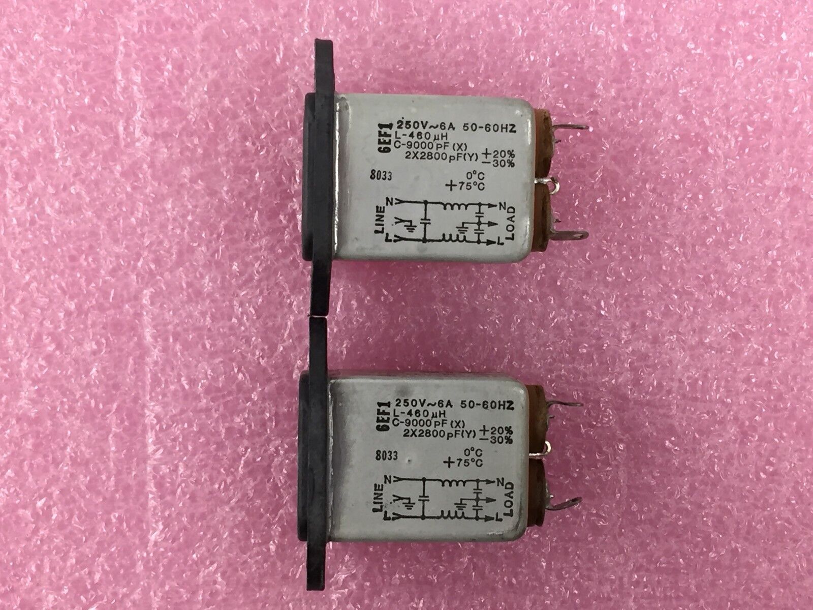 Corcom 560-7 550-1 625 0/075/21 Power Plug Lot of 2