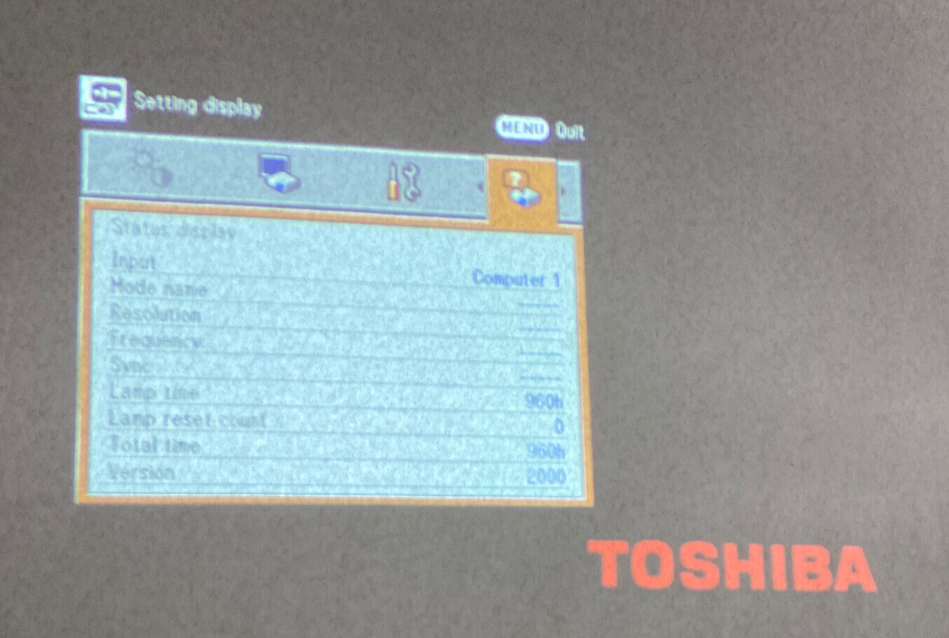 Toshiba TDP-T99 DLP Data Projector ONLY No Accessories No Remote No Case