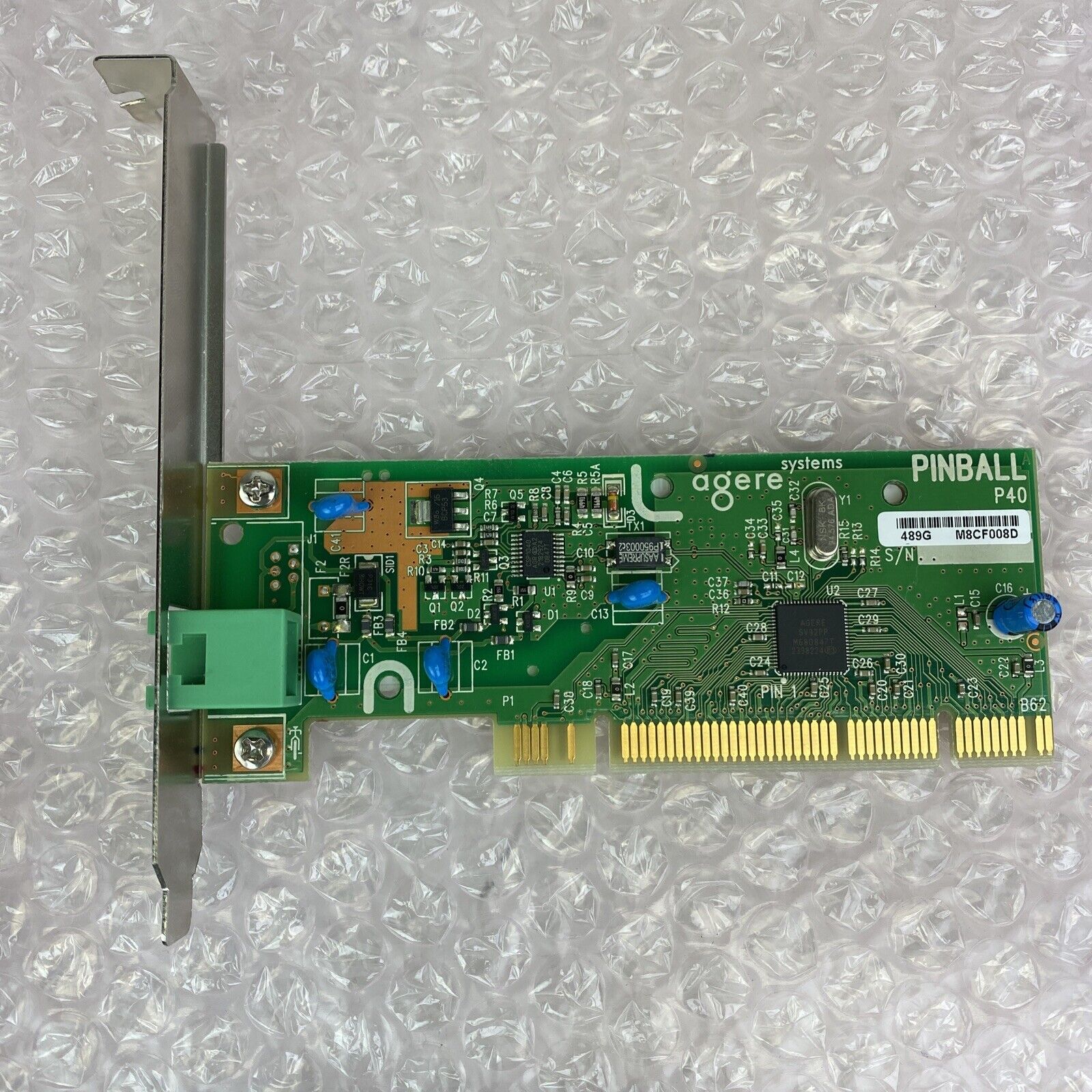Lot of 3 various PCI card 56k fax modems Conexant KB5815G Agere 90109-2 P40