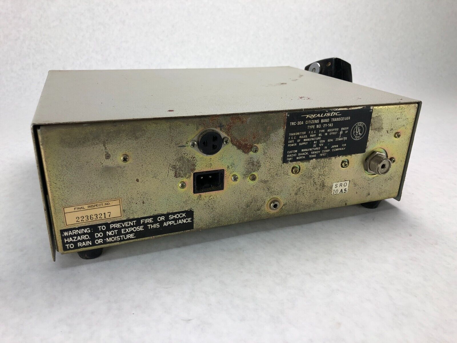 Vintage Realistic Navaho 23 Channel CB Base Transceiver Model TRC-30A Untested
