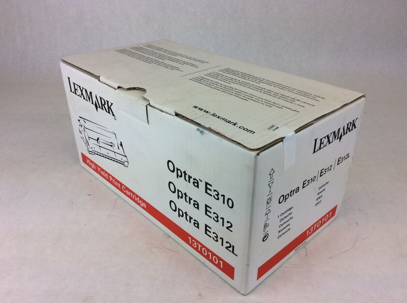 Lexmark High Yield Toner Ink 13T0101 Optra E310 E312 E312L
