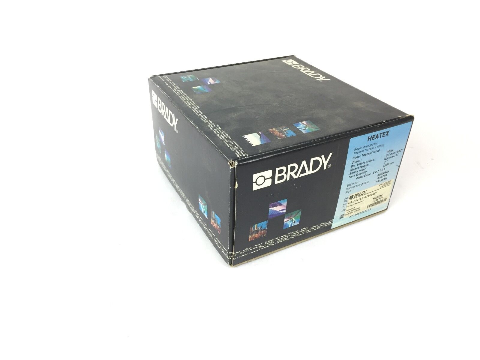 HEATEX Wire Mark 2:1 white  4.8 x 25.0 mm  2,000 Brady HS-4.8X25 Lables
