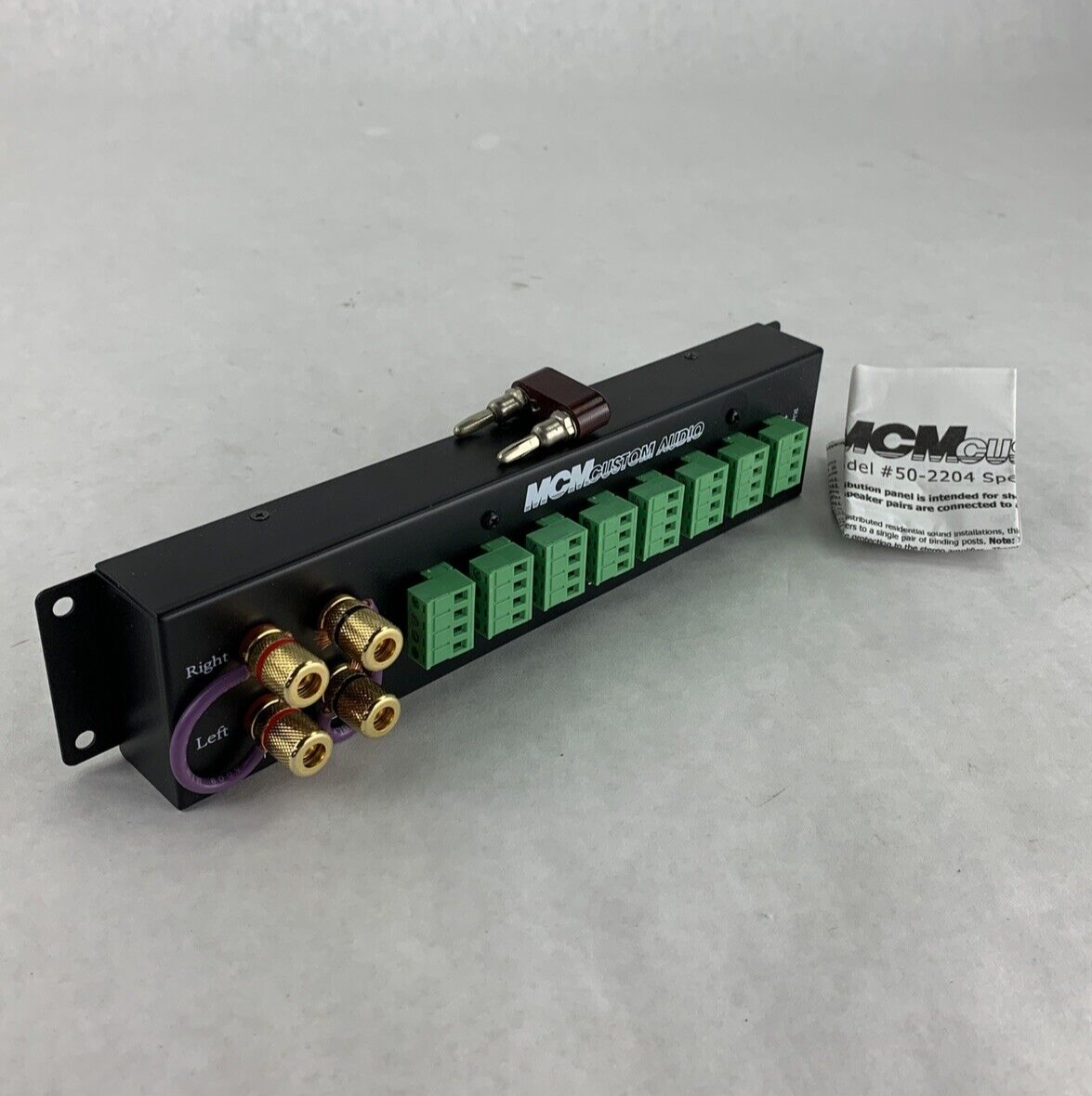 MCM Custom Audio Model 50-2204 Speaker Distribution Panel Box Opened