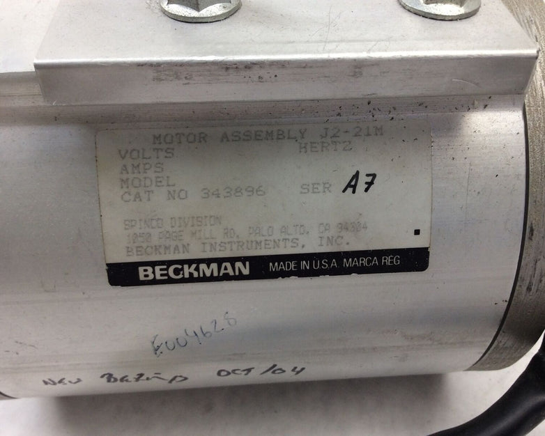 Beckman J2-21M Motor Assembly - For J2-21 CENTRIFUGE