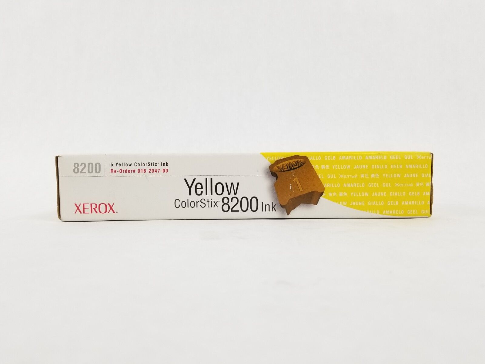 NEW XEROX 016204700 OEM Genuine Yellow Toner Print Cartridge Sealed Solid Ink