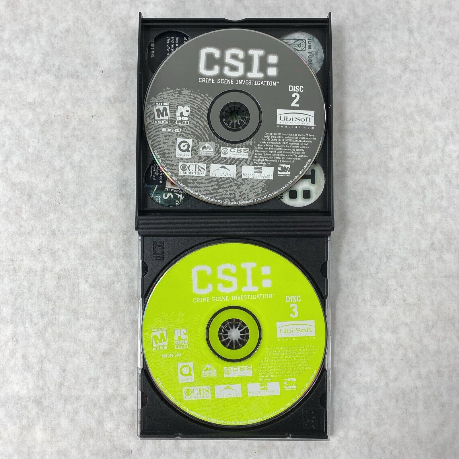 CSI Crime Scene Investigation 2003 PC Video Game by UbiSoft Rated M
