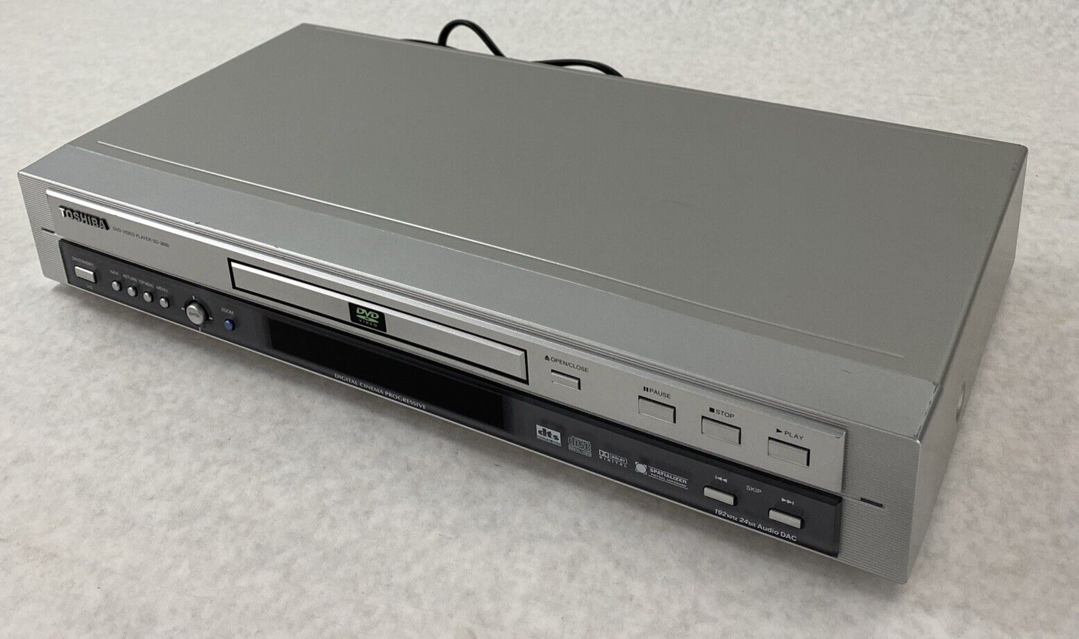 Toshiba SD-3800U DVD Video Player Tested but NO REMOTE