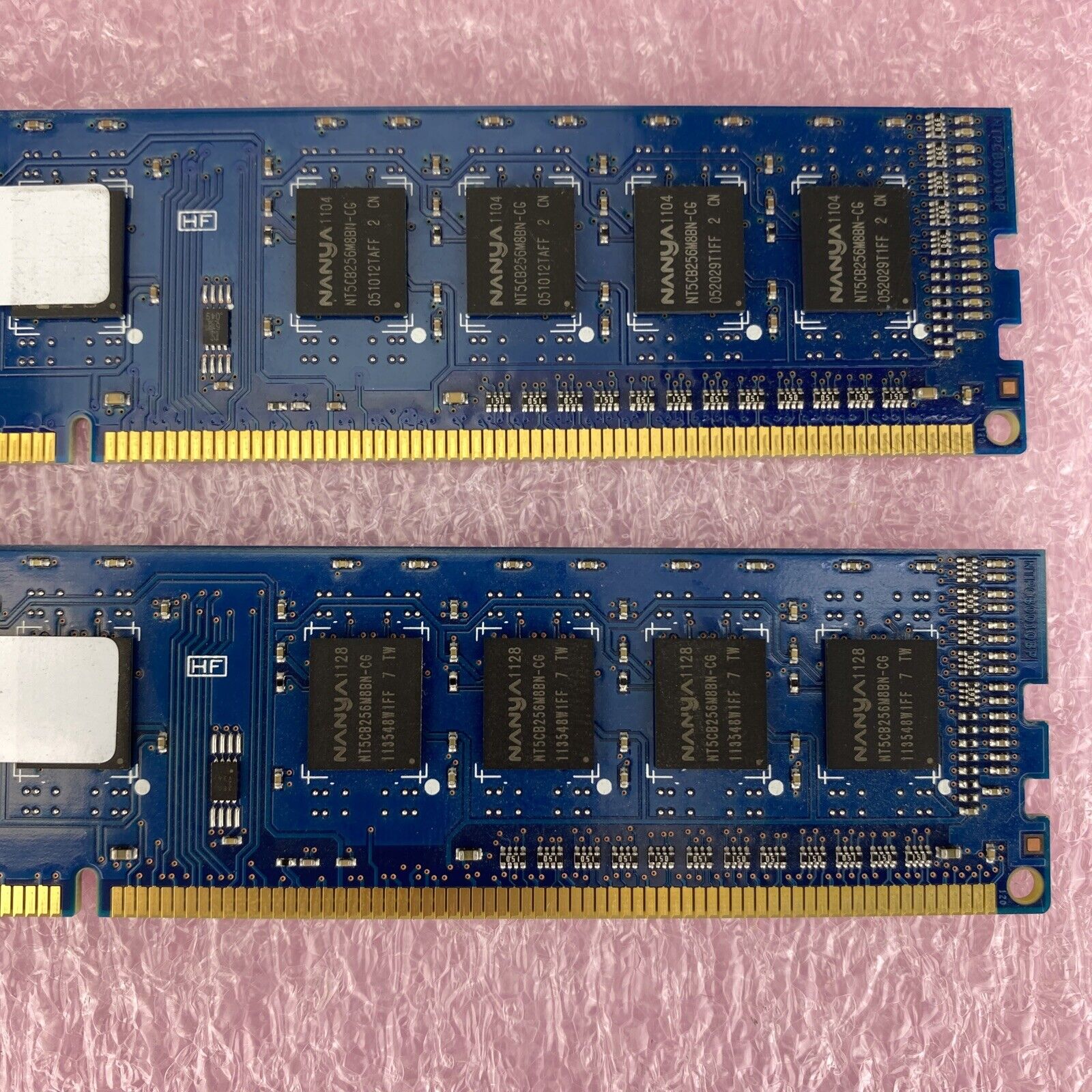 2x 2GB Nanya NT2GC64B88B0NF-CG PC3-10600 1Rx8 1333MHz SDRAM memory