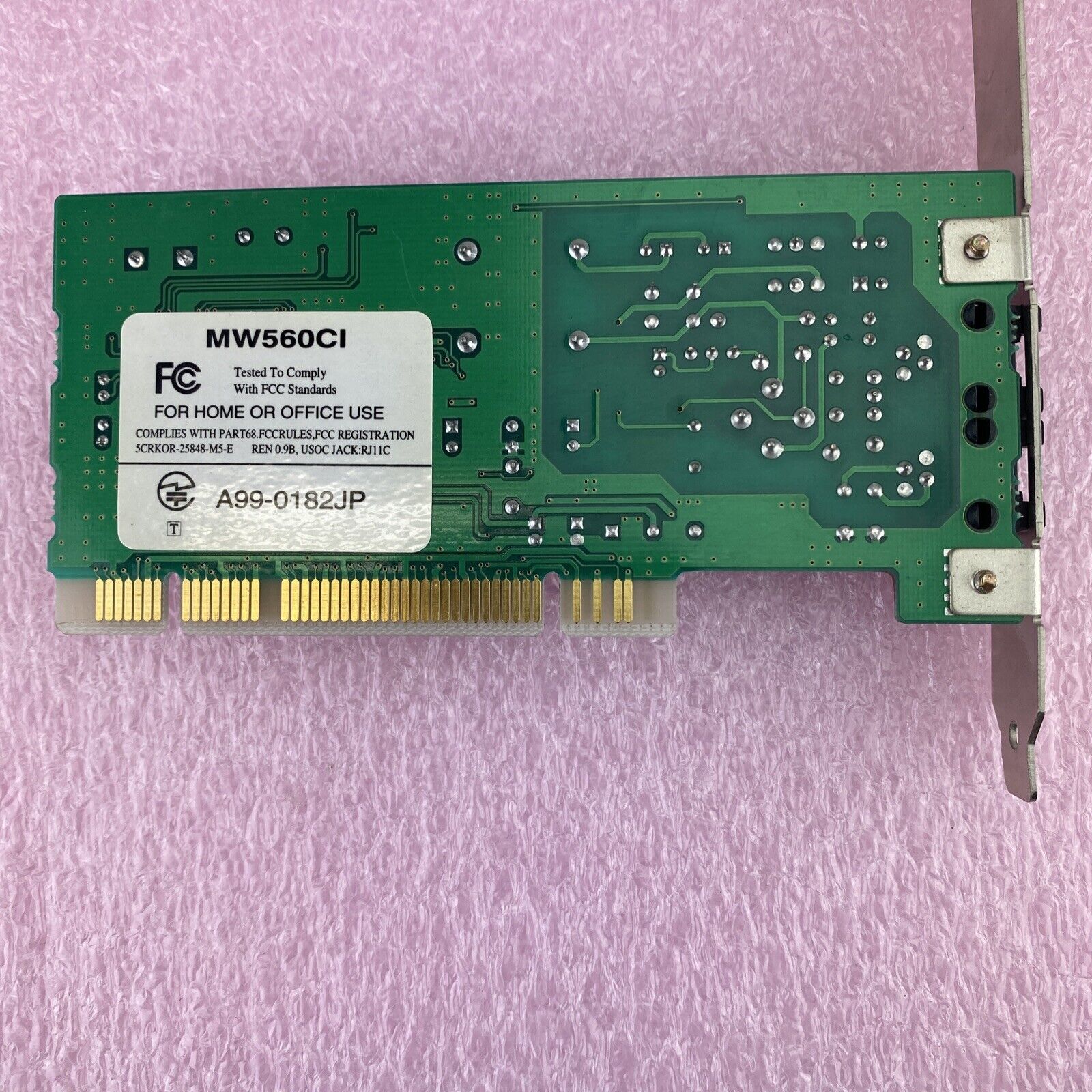 Lot of 3 Various 56K Internal 2 Port PCI Fax Modems A99-0182JP I56LVP-F50 0766