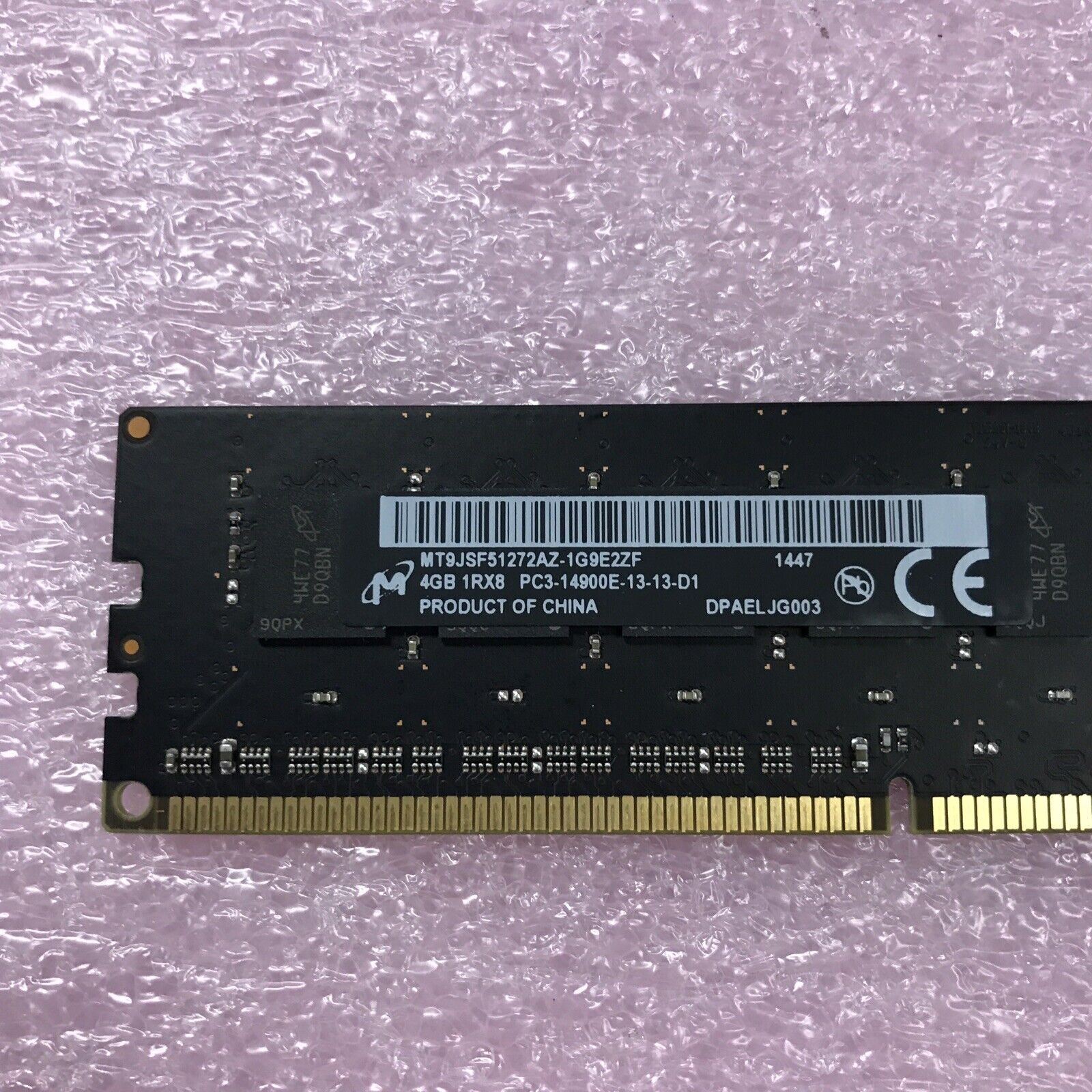 Micron 12GB Kit 3x4GB 1Rx8 PC3-14900E-13-13-D1 Ram MT9JSF51272AZ-1G9E2ZF