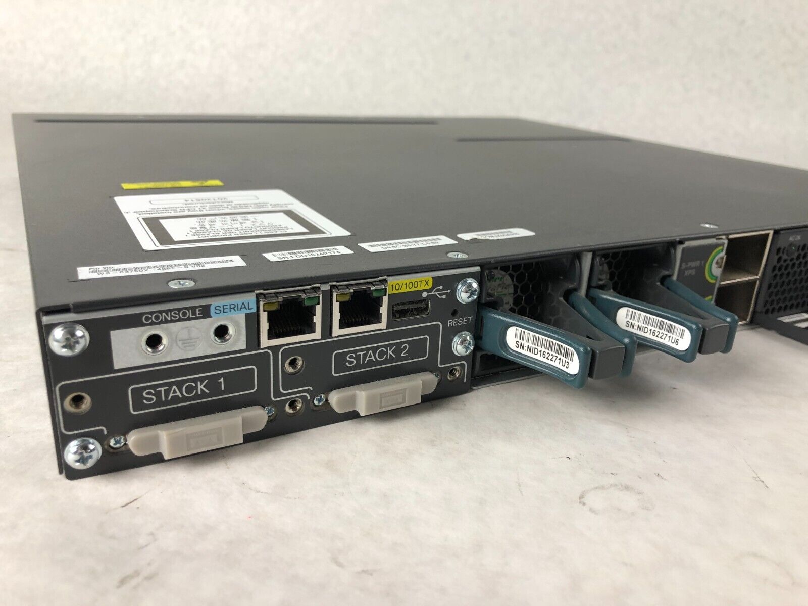 Cisco WS-C3750X-48P-S 48-Port GbE PoE Catalyst Network Switch