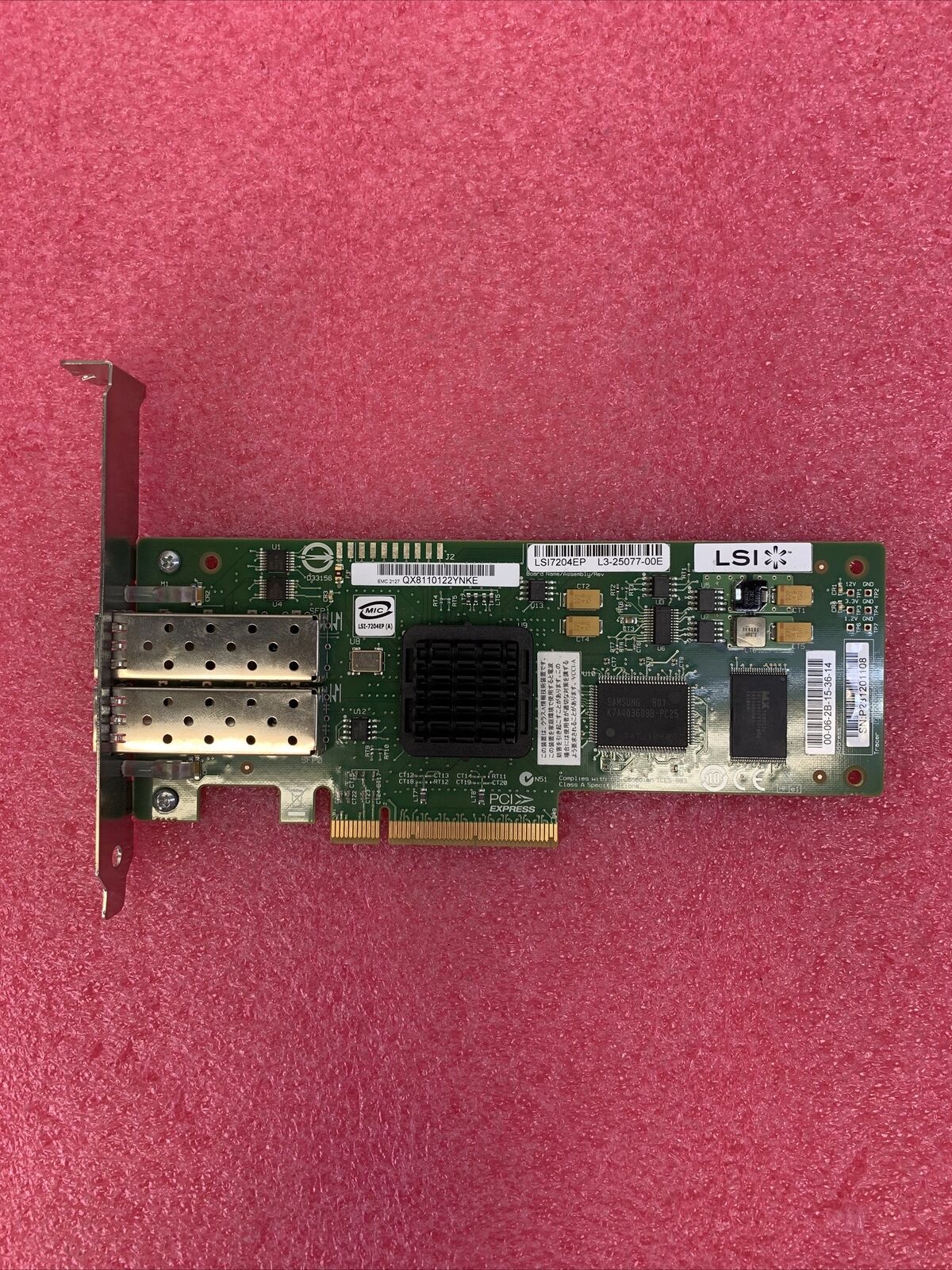 LSI 7204EP-LC 4GB Dual-Port PCIe Fiber Channel
