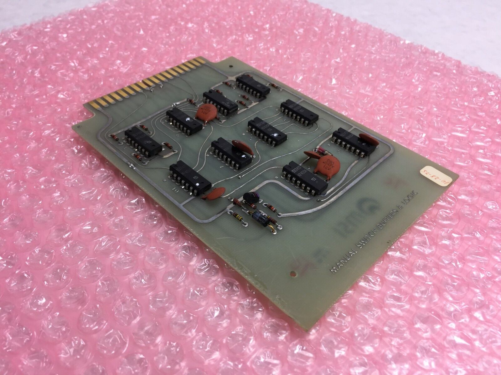 Vintage 1975 MSI Manual Switch Buffers & Logic 24866 Micromedic Card