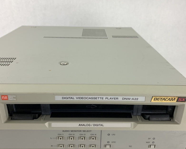 Sony Betacam SX digital Video Cassette Player DNW A22 For Parts and Repair