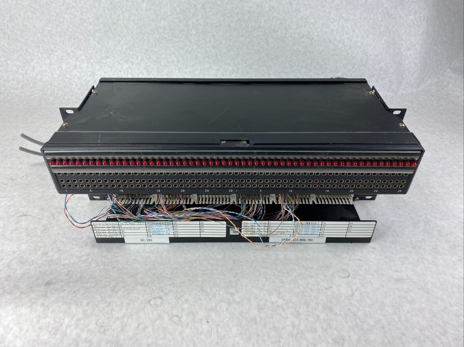 ADC 4-24419-0305 DSX-DR19-CAB 4-24419-0292 DR 19 Rear Cross Connect Patch Panel