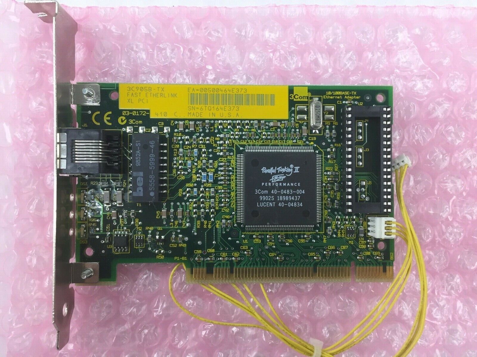 3Com Fast Etherlink XL PCI 10/100 Base-TX Ethernet Adapter 3C905B-TX Card