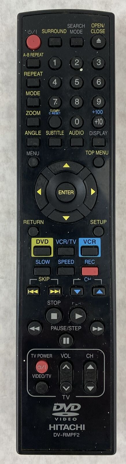 Hitachi DV-RMPF2 Remote Control Tested DVPF2U NA025UD TS16905 TS17351