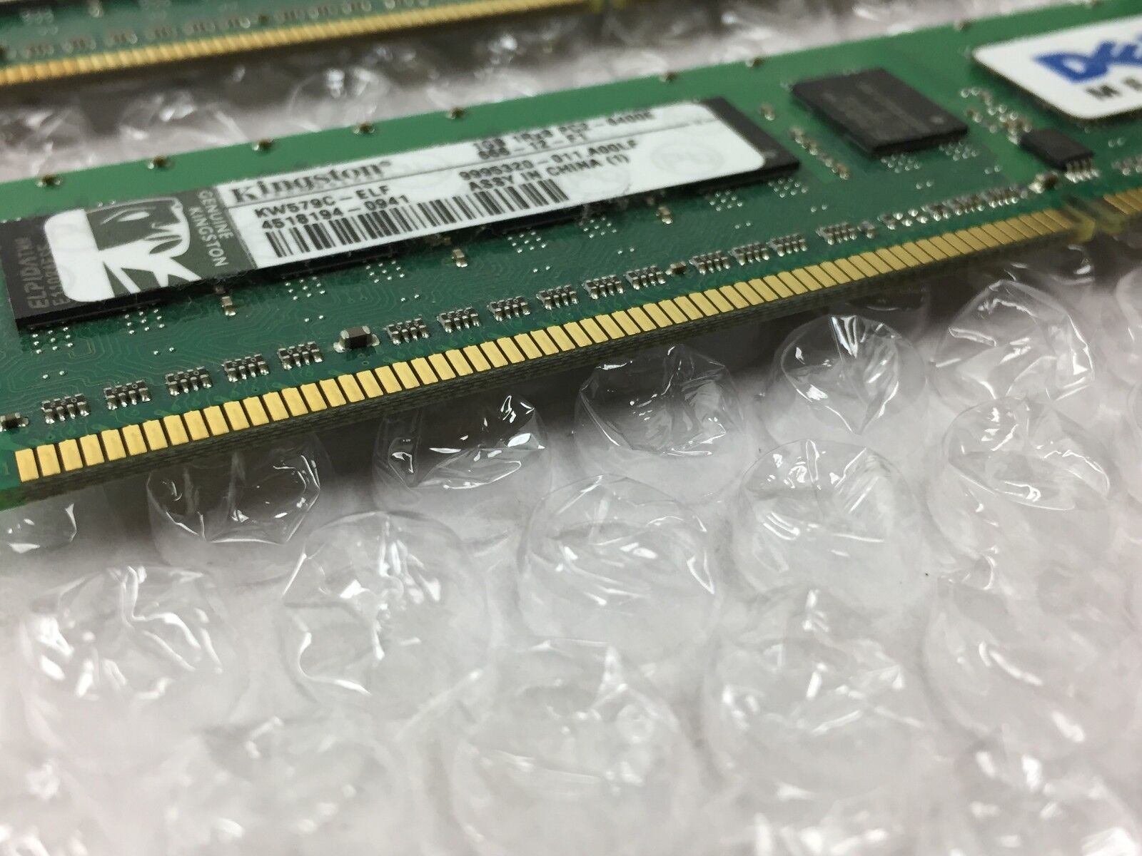 Kingston (2x1GB) 2GB of 1Rx8 PC2-6400E Dell Part # SNPKN992CK2/2G
