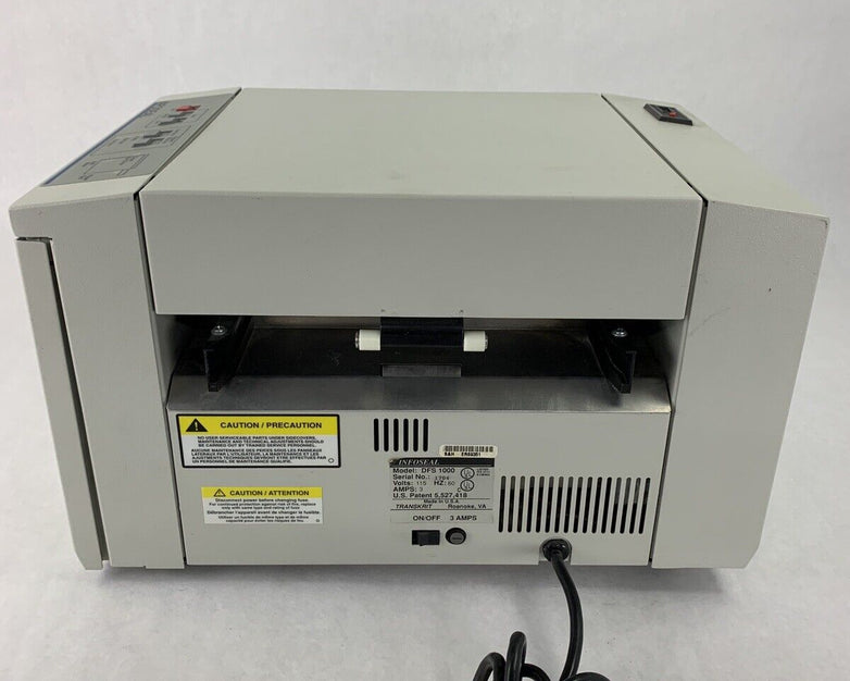 InfoSeal DFS-1000 Paper Folding and Envelope Sealing System Missing Paper Tray