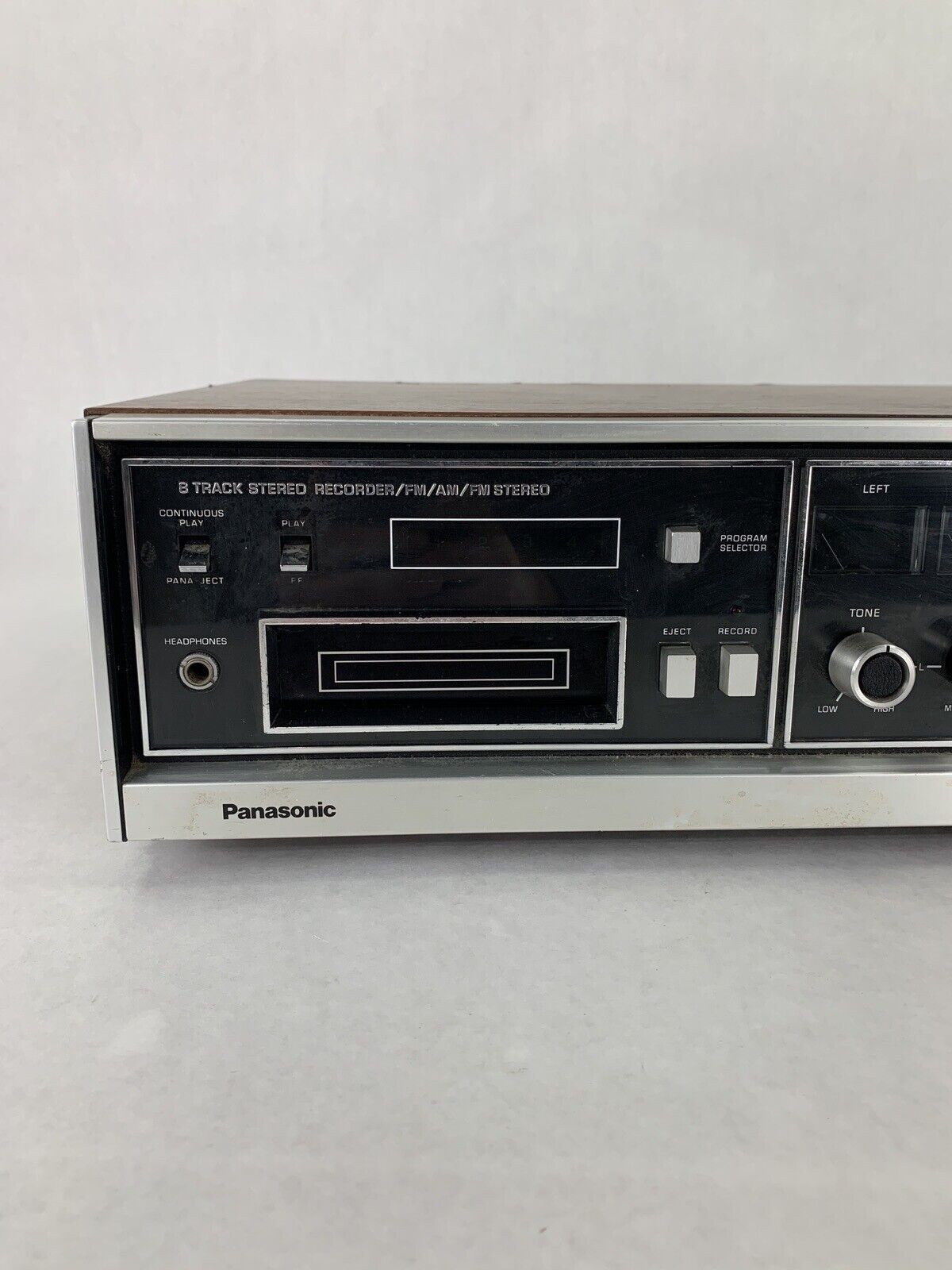 Vintage Panasonic RS-818S AM-FM Radio Stereo 8 Track Recorder Player For Parts