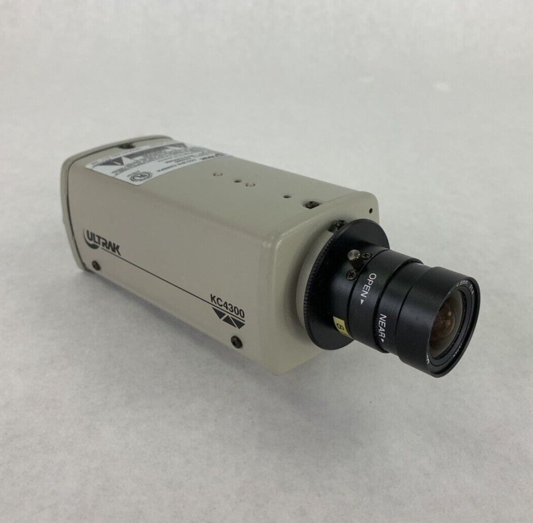 ULTRAK KC4300 CCD B/W 24V 60Hz 3.5W Security Camera W/ 2.8mm F1.4 Lens