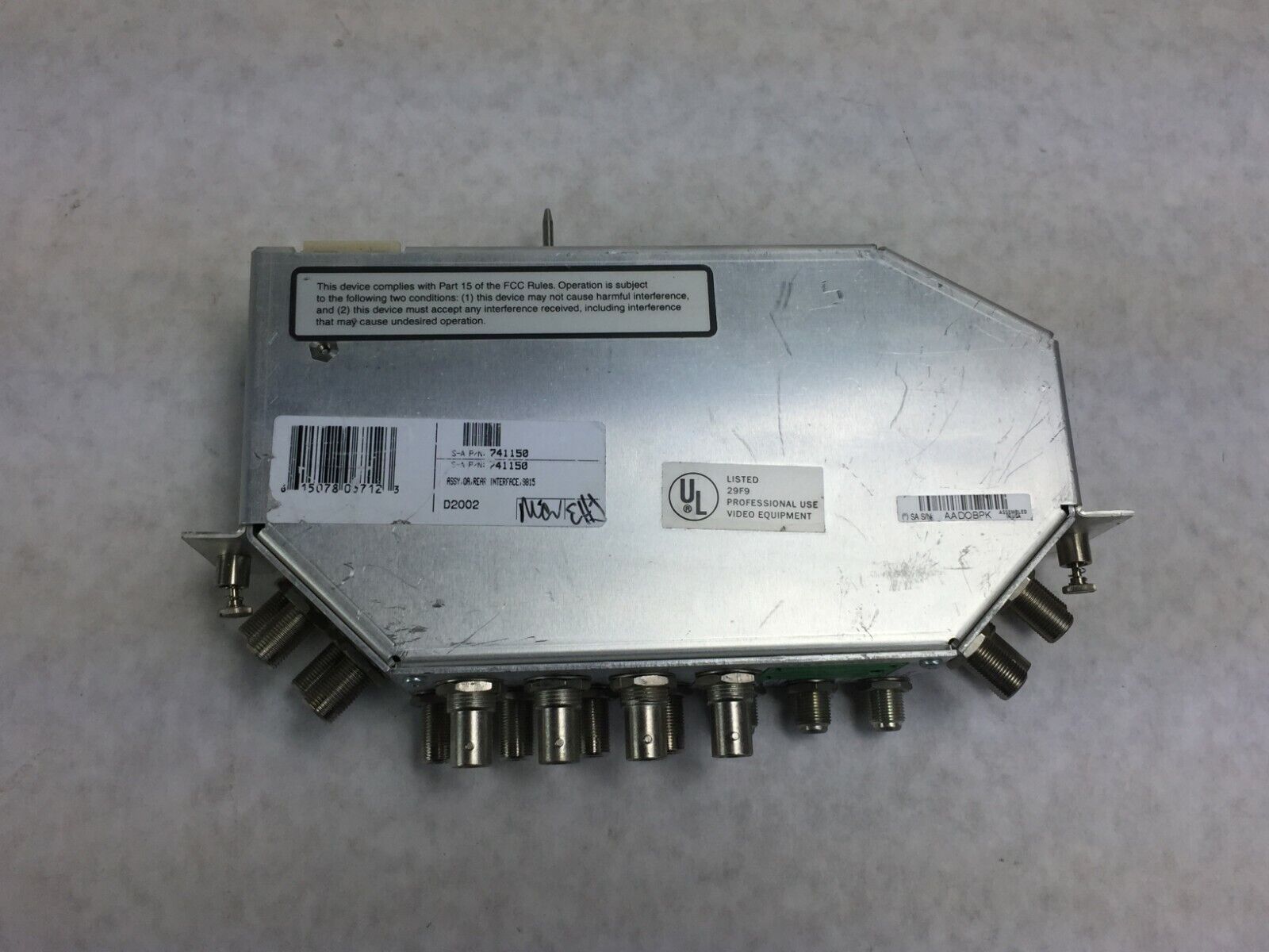 Scientific Atlanta  741150 Assembly OA Rear Interface