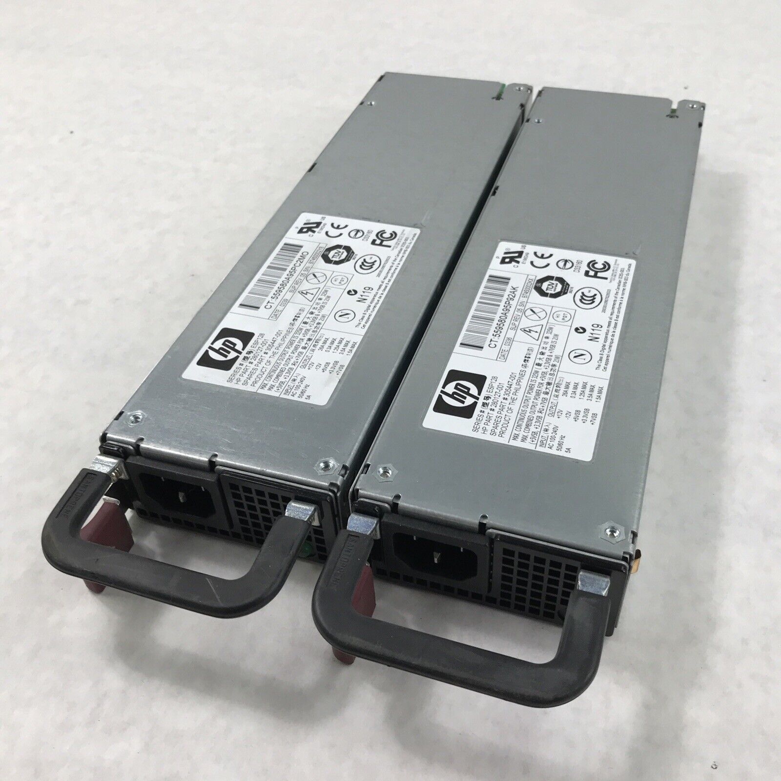 (Lot of 2) HP 280127-001 ProLiant DL360 G3 325W 60Hz 240V Power Supply