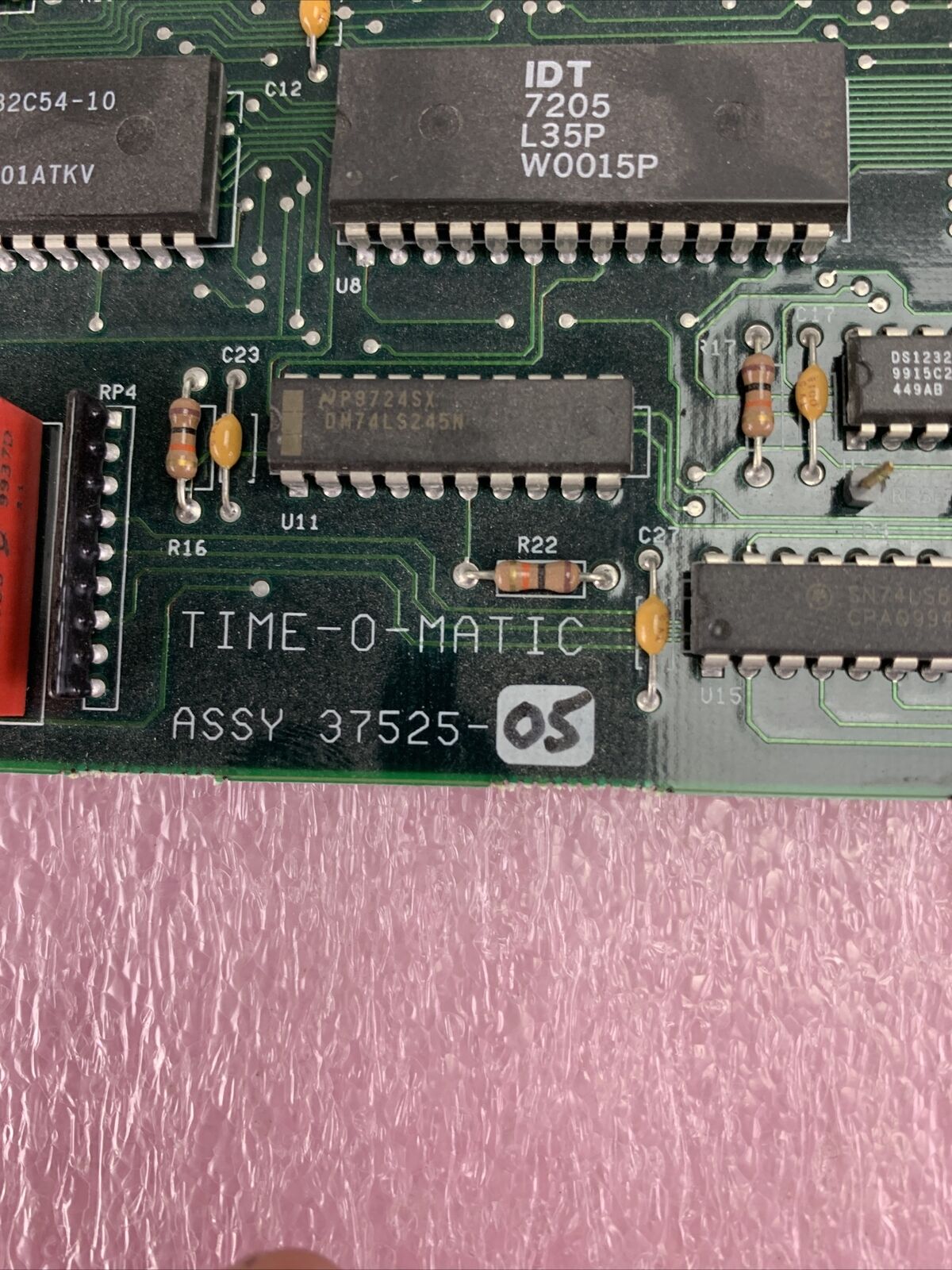 TIME-O-MATIC 37525-04 PCB BOARD Missinig antenna Tested