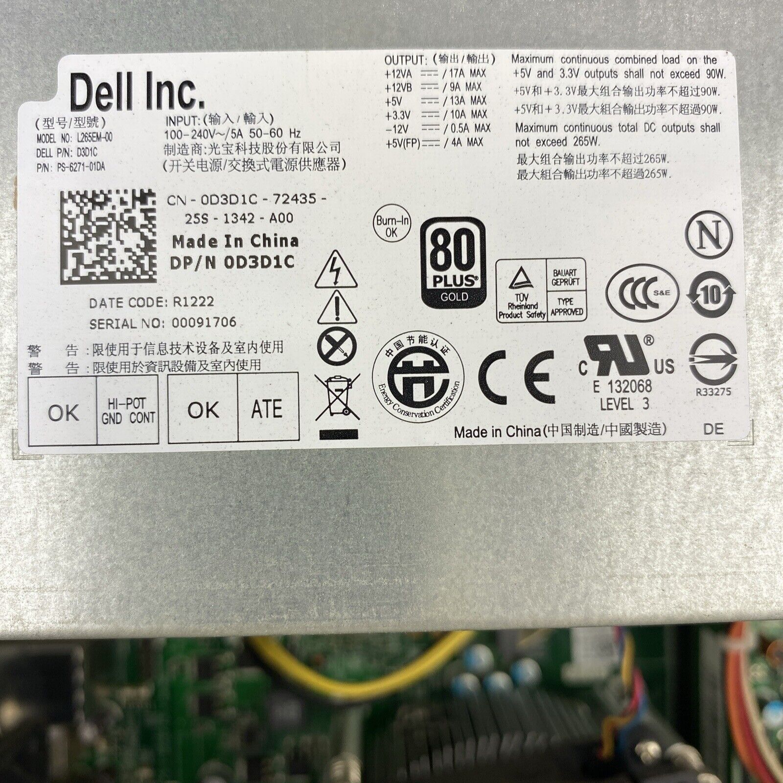 Dell Optiplex 390 MT Intel Quad Core i5-2400 3.10GHz 4GB RAM No HDD No OS