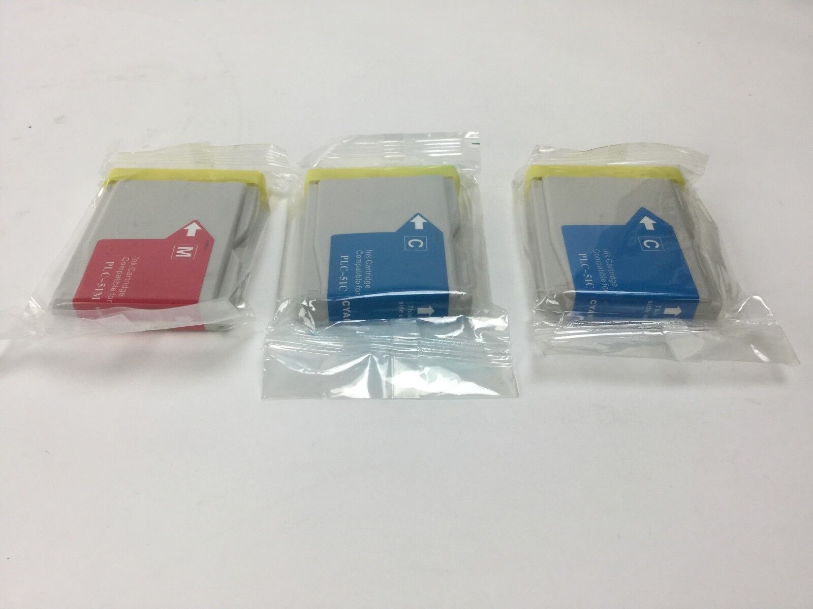 Ink Cartridges Compatible for PLC-51 (Lot of 3) (2 Cyan and 1 Magenta)