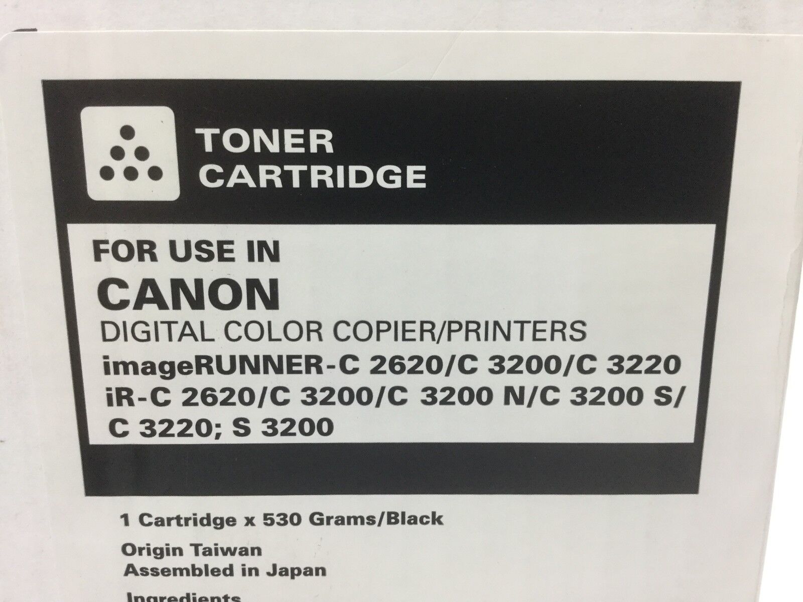 NEW KATUN for CANON ImageRUNNER C2620 C3200 C3220 Toner Cartridge Black
