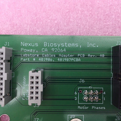 Nexus BioSystems 481986 PCB - Rev. AB - Replacement Part