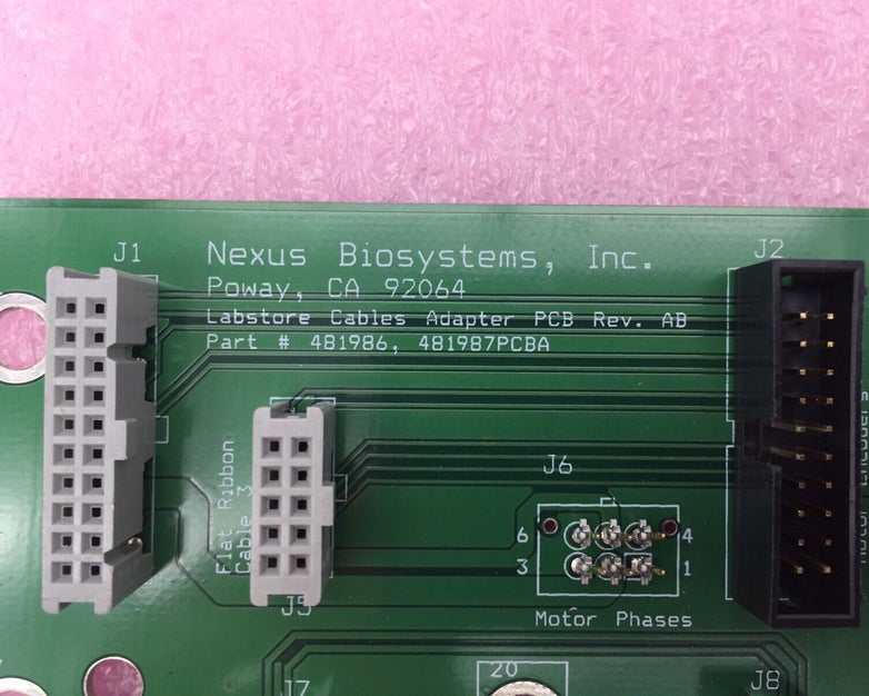 Nexus BioSystems 481986 PCB - Rev. AB - Replacement Part